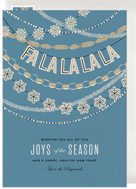'Jolly Garland' Holiday Greetings Card