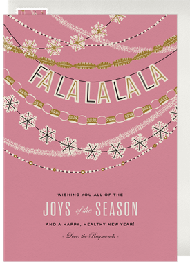'Jolly Garland' Holiday Greetings Card