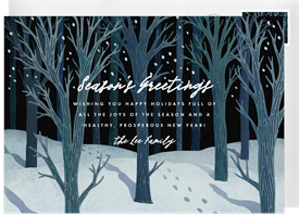 'Wintery Wood' Holiday Greetings Card