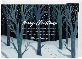 'Wintery Wood' Christmas Greetings Card