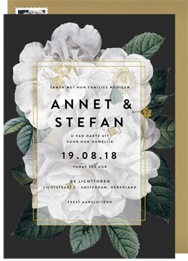 'Vintage Botanicals' Wedding Invitation