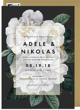 'Vintage Botanicals' Wedding Invitation