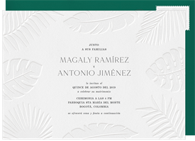 'Pressed Palms' Wedding Invitation