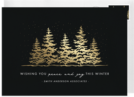 'Pine Trees' Business Holiday Greetings Card
