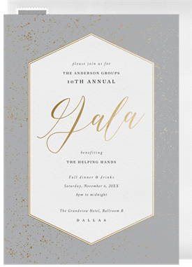 'Classic Gala' Business Invitation
