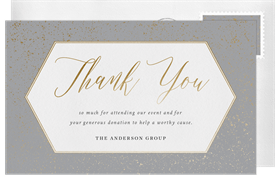 'Classic Gala' Business Thank You Note
