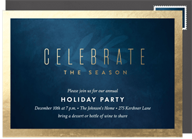 'Celebrate The Season' Holiday Party Invitation