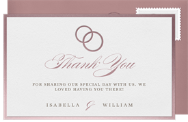 'Lasting Love' Wedding Thank You Note