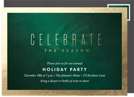 'Celebrate The Season' Holiday Party Invitation
