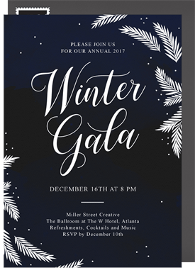 'Winter Gala' Gala Invitation