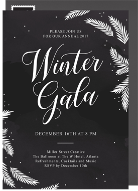 'Winter Gala' Gala Invitation