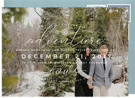'Winter Nuptials' Wedding Save the Date
