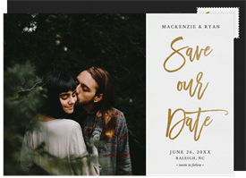 'Simply Modern Calligraphy' Wedding Save the Date