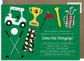 'Come Out Swinging' Golf Save the Date
