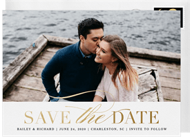 'Simply Saved' Wedding Save the Date