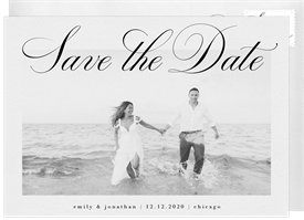 'Classily Stated' Wedding Save the Date
