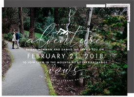 'Mountain Nuptials' Wedding Save the Date