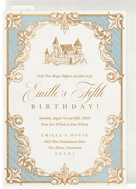 'Once Upon A Time' Kids Birthday Invitation