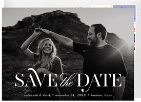 'Timeless Type' Wedding Save the Date