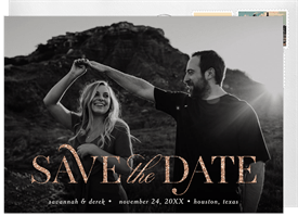 'Timeless Type' Wedding Save the Date