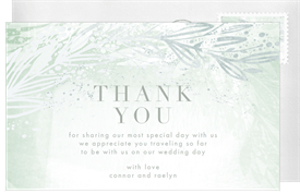 'Ethereal Romance' Wedding Thank You Note