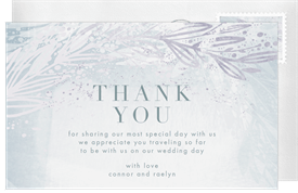 'Ethereal Romance' Wedding Thank You Note