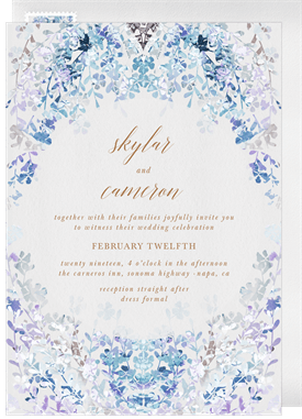 'Watercolor Wildflowers' Wedding Invitation