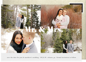 'Chic Mr. & Mrs.' Wedding Save the Date