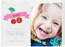 'Happy Cherries' Kids Birthday Invitation
