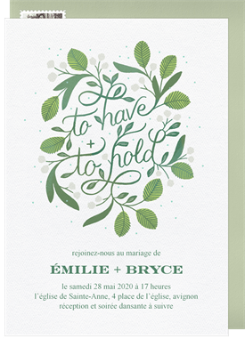 'Blooming Sentiment' Wedding Invitation