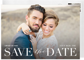 'Contemporary Date' Wedding Save the Date