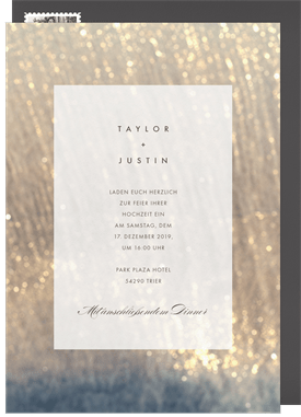 'Chic Shimmer' Wedding Invitation