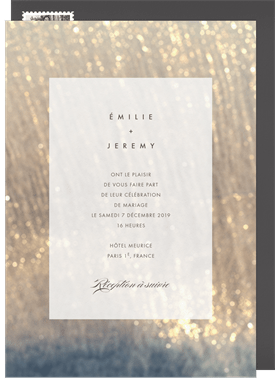 'Chic Shimmer' Wedding Invitation