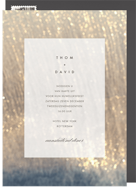 'Chic Shimmer' Wedding Invitation