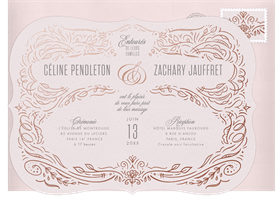 'Flourish Frame' Wedding Invitation