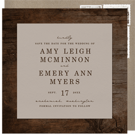 'Rustic Lace' Wedding Save the Date