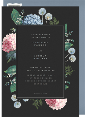 'Vintage Blooms' Wedding Invitation