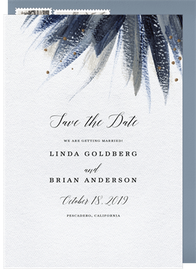 'Abstract Floral Blossom' Wedding Save the Date