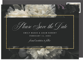 'Classic Blooms' Wedding Save the Date