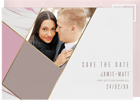 'Contemporary Marble' Wedding Save the Date