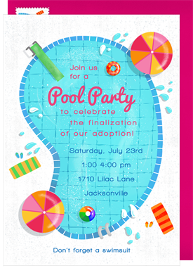 'Dive In' Party Invitation