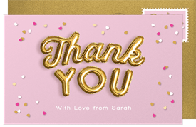 'Baby Love' Baby Shower Thank You Note