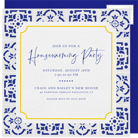 'Ceramic Tiles' Housewarming Party Invitation