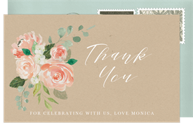 'Two Tiered Cake' Bridal Shower Thank You Note