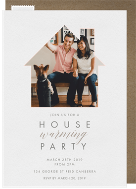 'Classic Home' Housewarming Party Invitation