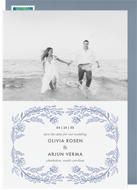 'Hand-Drawn Branches' Wedding Save the Date