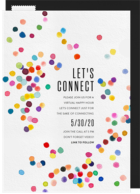 'Confetti Burst' Virtual Events Invitation