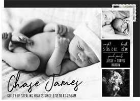'Stealing Hearts' Birth Announcement