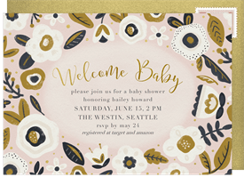 'Welcome Baby' Baby Shower Invitation