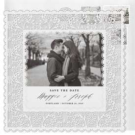 'Lovely Lace' Wedding Save the Date